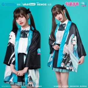 Áo haori Hatsune Miku series Dear Creators/Ngưng Tụ Vị Lai freesize mềm mại kỉ niệm sinh nhật lần thứ 16, hàng chính hãng BEMOE